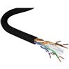 LEVITON Cavo Cat 6 23 AWG RAME U/UTP 4 Pair LSHF/LSZH Guaina esterna in polietilene Cable Black bobina da 500mt