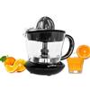 BEHOME Spremiagrumi elettrico piccolo capacità 700ML nero in plastica | Movimento bidirezionale doppio Cono per spremitura Caraffa graduata