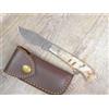 COLTELLO SARDO COLTELLO 18 CM SARDEGNA SARDO ARBURESA DAMASCO MANICO corno DI muflone grezzo