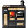 KLOVER - Termocucina a Legna Kw.25 IDRO Riscaldamento Acqua Sanitaria 5 STELLE Classe A+ STORICA KTOP SAXUM