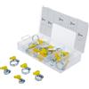 BGS 80859 | Assortimento fascette stringitubo c/vite a farfalla | 26 pz.