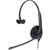 Jabra Biz 1500 USB-A Cuffie Mono On-Ear, Cuffie con cavo e Microfono con Cancellazione del Rumore, Unità di Controllo e Protezione dai Picchi di Volume, Telefoni Fissi e Softphone