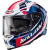 Caberg Casco Integrale Moto Caberg Avalon X Optic Colore Bianco Blu Rosso