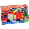 Fisher-Price Little People - Camion dei Pompieri, Playset Veicolo con Luci, Canzoncine e Frasi, Include Due Personaggi, Una Scala Ed Elementi Girevoli, Giocattolo per Bambini, 1+ Anni, Fpv32