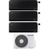 Samsung Condizionatore Climatizzatore Samsung Trial Split Inverter Windfree Black R-32 7000+9000+12000 BTU Con AJ052TXJ3KG Wi-Fi Integrato