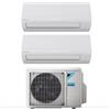 Daikin Climatizzatore Daikin Dual Split Inverter Serie Siesta R-32 9000+9000 BTU Con 2AMXF50A Wi-Fi Integrato