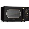 Klarstein Forno Microonde Vintage, Combinato con Grill, 20 Litri con Piastra di Sbrinamento, con LED, Programmi Automatici, 5 Livelli di Potenza