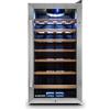 KLARSTEIN Cantinetta Vino, Cantinetta Vino Refrigerata a Zona Singola per Interno/Esterni, Frigo Bar, Cantina Vino con Vetrina, Mini Bar con Protezione UV, Frigo Vino Touch, 5-18°C, 26 Bottiglie