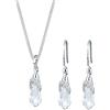 Elli 0904981012_45 - Parure da donna con cristallo , argento sterling 925, 450 mm