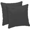 Giovanni Dolcinotti MADE IN ITALY Giovanni Dolcinotti | Set 2 Federe Cuscini Divano 40x40 - Copricuscini Decorativi - 100% Cotone Effetto Seta - Fodere con Cerniera Nascosta - Grigio Scuro - Modello Atlanta