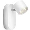 Philips Lighting Philips LED Star Faretto 1 Punto Luce, Orientabile, LED Integrato, 4.5W, Bianco