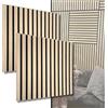 I K H E Malarka 2 pannelli da parete in legno da 0,54 m², pannelli 3D, pannelli da parete in legno, isolamento acustico, feltro PET da 6 mm e MDF 9 mm (11003C)