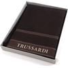 Trussardi Ribbon Coppia spugna set 1+1 ospite+asciugamano, (Coffee)