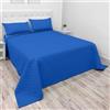 NARCISO - Trapuntino Matrimoniale Tinta Unita Ideale per la Mezza Stagione, Copriletto Leggero 260x270cm, Disponibile in Varie Colorazioni Uniche, Prodotto in Italia (Royal)