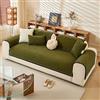 UracOn Copridivano Magnetico - Non-Slip Couch Cover Divano Fodera per Divano Angolare a l 3/2/4 Posti - Copri Divano Lavabile - Adatto a Tutte le Stagioni (Verde - 90 x 160cm)