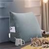 Rucener Schienale Letto Triangolari Cuscino Letto Schiena Schienale Testata Letto Divano Cuscino Lettura Il Perfetto Cuscino perLettura Regalo per la festa del papà Grigio 45CM