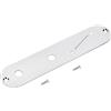 Banworks Piastra di controllo per chitarra da 10 mm Fori per potenziometro Spaziatura stretta dei fori per potenziometro e slot per interruttore angolato Piastra in acciaio per Telecaster JT/KZB-03