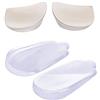 NEPPT Solette ortopediche Inserti per tallone Sollevare le scarpe Cuneo Ginocchiere in silicone Donne e uomini Pronazione correttiva, Supinazione, Mediale, Laterale
