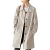Ffnkrnfi Trench Primaverile Da Donna - Cappotto Antivento Largo Cardigan Nero Di Media Lunghezza Capispalla