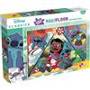 LINDT - LISCIANIGIOCHI Lisciani Lilo e Stitch Puzzle Double Face Maxi Floor 150 Pezzi