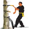DYK&NX Wing Chun Wooden Dummy, Manichino Allenamento Pugilato Arti Marziali Kung Fu con Braccioli Molla, Piedini, Imbottitura per Alberi O Oggetti Duri