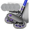 Italdos Spazzola Lavapavimenti 3-in-1 compatibile per Dyson V7 V8 V10 V11 V15 - Aspirazione, Lavaggio e Lucidatura - 4 Panni Microfibra, Serbatoio Acqua