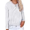 Cicy Bell T-Shirt da Donna Bluse e Camicie Girocollo Cotone Estivo Casual Maglietta da Donna Allentate Bianco XL