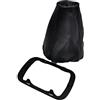 lartepelle cuffia leva cambio pelle nera + cornice compatibile con Panda 141