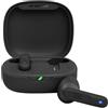 JBL Wave Flex Auricolari Wireless In-Ear Bluetooth, Waterproof IP54 e Antipolvere IPX2, Deep Bass Sound, Tecnologia TalkThru e AmbientAware, Fino a 32 h di Autonomia, Nero