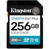 Kingston Canvas Go Plus SDXC Scheda Di Memoria Gen4 200MB/s C10 UHS-I U3 V30 256GB-SDG4/256GB