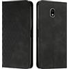 KOUYI Cover per Samsung Galaxy J3 2017 / J330, Custodia Portafoglio,Cover Libro,Pelle Flip/Folio Case con [Funzione di Supporto] [3-Scheda Slot] [Magnetica] Antiurto (Nero)