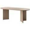 Selsey OVO Cappuccino - Tavolo da pranzo, ovale, 90 x 204 cm, colore: Cappuccino
