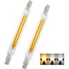 Generico Lampadina R7S LED 118MM, 10W LED R7S Lampadina Lineare Equivalente 100W Lampada Alogena, Dimmerabile, 360 Gradi, AC 220V-240V, 1200LM (Bianco naturale 4500K, 2 pezzi 118mm)