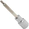 AERZETIX - C71023 - Bussola per cacciavite esagonale lunga 1/2'' monoblocco 5mm x 100mm a 6 lati - DIN 3120 - punta per chiave a cricchetto manuale - in acciaio CR-V 6150 AISI S2 HRC 58-62