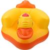 Demeras Seggiolino di sicurezza per il bagnetto a forma di anatra Demeras, sedia gonfiabile salvaspazio, design ergonomico per baby shower (base ovale gialla)