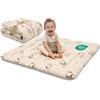 Totsy Baby Tappeto gioco bambini per gattonare - tappeti stanza per gattonamento bimbi tappetino neonato cameretta bambina e bambino 100 cm certificazione Oeko-Tex Giraffe