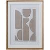 DRW Quadro su Tela con Cornice PS Astratta Stampata in Grigio Scuro 60 x 5 x 80 cm, Medidas: 60x5x80cm