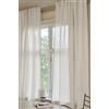 Jotex Linen-Mix - Set di 2 tende multifunzione in lino e cotone semitrasparenti di alta qualità, confezione da 2, colore bianco naturale, 135 x 220 cm