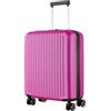R.Leone Ryanair 55x40x20 cm Valigia Trolley Bagaglio a mano 4 Ruote in ABS Autonomo 999 (Fucsia, Valigia 55x40x20 cm)