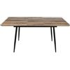 Home Collective Tavolo da pranzo estensibile, tavolo da cucina moderno, con prolunga pieghevole da 120 cm a 160 cm, tavolo da pranzo con gambe in metallo per 4-6 persone | 120-160x80 cm (LxW) | Rovere marrone medio