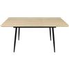 Home Collective Tavolo da pranzo estensibile, tavolo da cucina moderno, con prolunga pieghevole da 120 cm a 160 cm, tavolo da pranzo con gambe in metallo per 4-6 persone | 120-160x80 cm (LxW) | Rovere chiaro