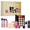 Hinourisha Set di Trucchi, Kit trucco tutto in uno per donne, include 15 Colori Correttore Palette da Trucco, set di pennelli, primer trucco, polvere, piumino da cipria, impermeabile di lunga durata