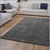 TT Home Tappeto Salotto Pelo Lungo Shaggy Morbido E Soffice Moderno Monocolore, Colore: Antracite, Dimensione:120x170 cm