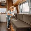 VFGFDJNDFX Copridivano Per Camper in Velluto Impermeabile, Housse Elasticizzata Antiscivolo Per Divano E Cuscini Dinette RV E Caravan (Pelle Vera,Grande Schienale)