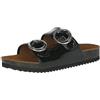 CAPRICE Ciabatte da donna in pelle comode, Nero (Black Patent), 36 EU