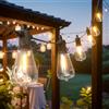 Kawaya 45,7M Catena Luminosa Elettricità Esterno Impermeabile Ip65 Luci Giardino Con 73+3 Lampadine Infrangibil Catena Luci Bianco Caldo Luci Led Per Feste In Terrazza Sul Balcone
