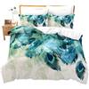Loussiesd Set di biancheria da letto con motivo pavone,per bambini,per adulti,adolescenti,ragazzi e ragazze,per letto decorativo con animali morbidi e piume,con piume di pavone