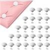 banjiabb 20 supporti per copripiumino, clip per copriletto, in plastica, clip per copripiumino bianco, per organizzare lenzuola disordinate, tende, vestiti