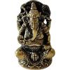 PIGPIGFLY Statua Ganesha Buddha in Ottone, Statua Indiana, Figurina Decorativa per Soggiorno e Casa