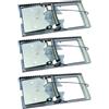 OG-ER BESEL Set di 3 trappole per topi e 5 pezzi, 171 x 81 mm, con elevata forza d'impatto per roditori grandi (3 pezzi)